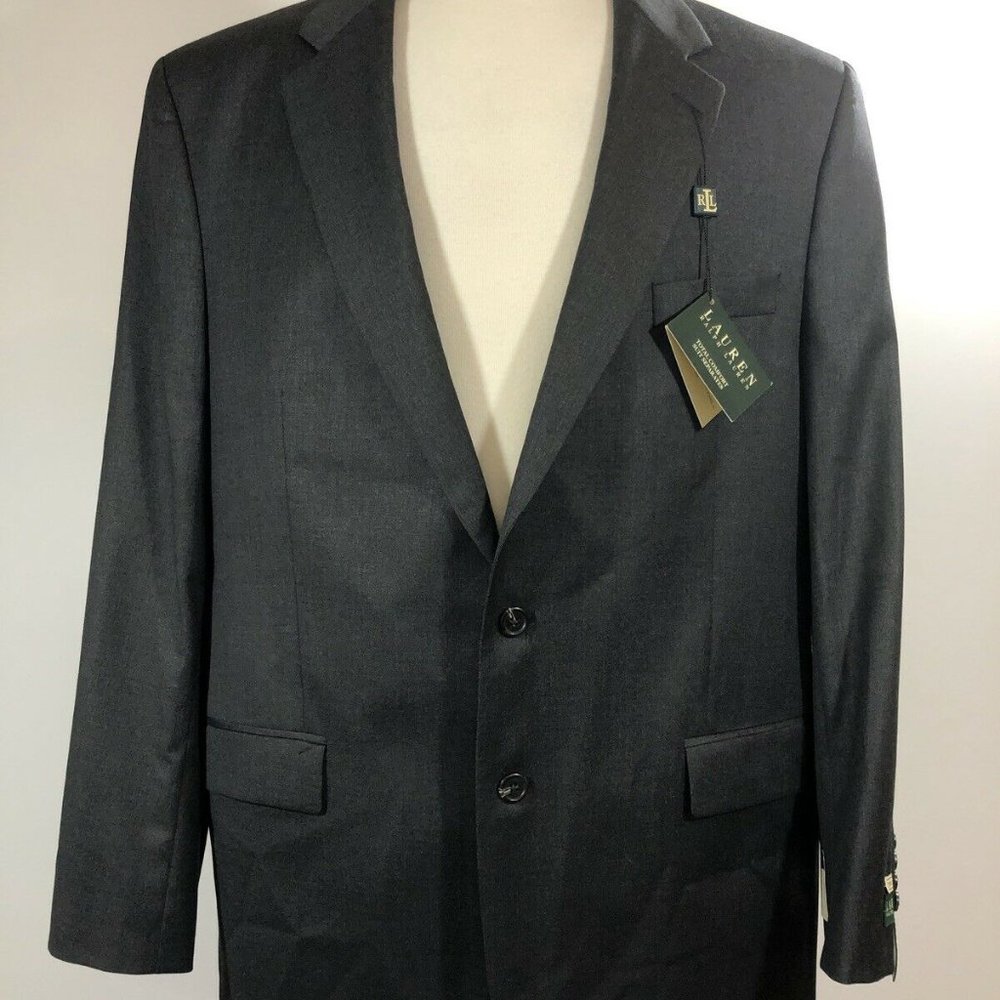 Lauren Ralph Lauren Total Comfort Gray Blazer 46L